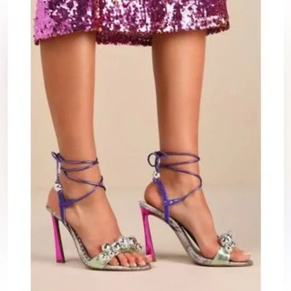 Espadrilles à Talon Bas Betsey Johnson Vall - Taille 8 US - Couleur Rose - Occasion